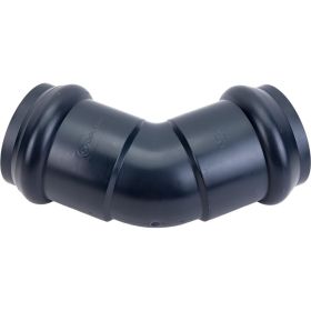 Отвод AQUAVIVA НПВХ напорный двухраструбный 110x45 AQV103110 26510 (артикул 25099185) – фото 1