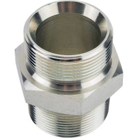Переходной ниппель TITAN LOCK сталь, 1.1/2"", НР BSP/НР NPT, TL1.1/2RMBS-MNP (артикул 26547362) – фото 1