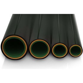 Труба Blue Ocean полипропиленовая со стекловолокном pn20/sdr7,4 - 25x3,5 UV-pro с защитой от ультрафиолета черная PPR-Fiber-G-HW(Bk)-25 (артикул 25068405) – фото 1