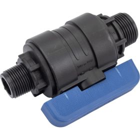 Компрессионный шаровой кран VALFEX ПНД НР/НР резьба разборный 1"-3/4" Ду20 1210220100034 (артикул 20765043) – фото 1