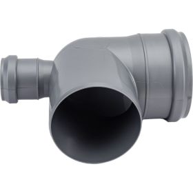 Отвод SINIKON с фронтальным патрубком (выход сзади) ПП D 110x50x87 551002.R (артикул 25436649) – фото 1