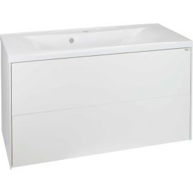 Подвесная тумба Toppus SILK 100 с умывальником Premier, белый матовый 9811.003 (артикул 25135269) – фото 1