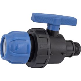 Шаровой кран VALFEX ПНД компрессионный цанга - наружная резьба, разборный 40x1"" 1210012640100 (артикул 20764905) – фото 1