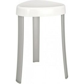Стул для ванной PRIMANOVA 25x29x45 см, белый, с алюминиевыми ножками, нагрузка - 120 кг M-KV17-01 (артикул 22419465) – фото 1