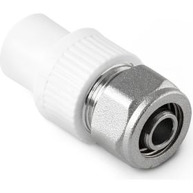 Переход на PEX или металлопластиковую трубу PRO AQUA PP-R Белый ШК 20x16 PA76008Pb (артикул 16479370) – фото 1