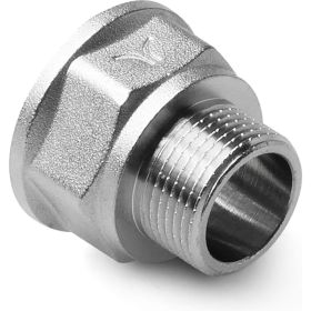 Латунный переход PRO AQUA Н/В резьбовой 1/2 x 1 08-M15-F25x (артикул 15911023) – фото 1
