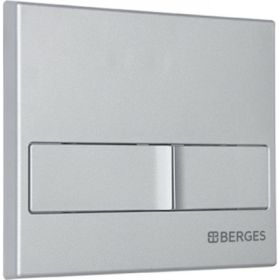 Кнопка для инсталляции BERGES NOVUM L2 матовый хром 040012 (артикул 16242467) – фото 1