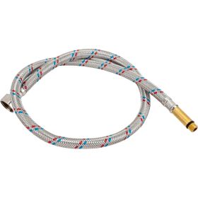 Гибкая подводка для воды AV Engineering штуцер М10 длинный - гайка 1/2" 80 см AVE20280 (артикул 23414103) – фото 1