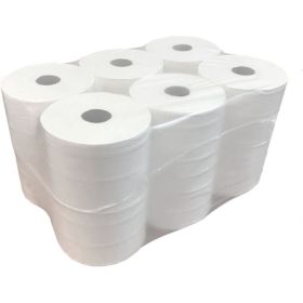 Туалетная бумага Jasmin 2 слоя, 12 рулонов, 9,9x25 100 м., d 3.5 см., с центральной вытяжкой (т6,т4,т9) Т100992 (артикул 26908850) – фото 1