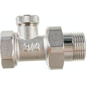 Настроечный прямой клапан для радиатора LAMMIN 3/4" LM21048000020 (артикул 16237650) – фото 1