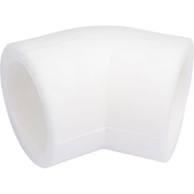 Угольник MeerPlast PP-RC белый Дн25 Ру25 45гр под пайку D200-00970 (артикул 20531776) – фото 1
