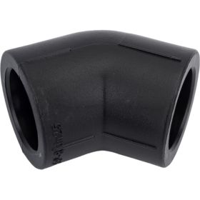 Угол Blue Ocean полипропиленовый 25x45 градусов UV-pro с защитой от ультрафиолета черный PPRF/45E-UV(Bk)-25 (артикул 25068357) – фото 1