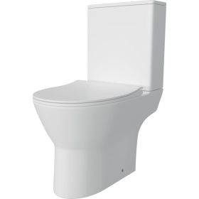 Напольный унитаз Teymi Ritta безободковый, сиденье микролифт T40803 ЦБ-00267141 (артикул 28154792) – фото 1
