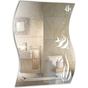 Зеркало mixline Немо 510х680 с полкой 525462 (артикул 16617794) – фото 1