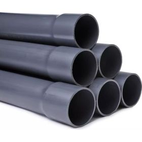 Напорная клеевая труба НПВХ (PVC-U) AQUAVIVA 63x3.0x3000 PN10 с раструбом AQV306330R 33742 (артикул 24390471) – фото 1