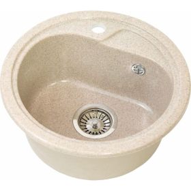 Кухонная мойка GreenStone GRS-04 цвет: бежевый GRS-04-328 (артикул 17871187) – фото 1