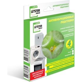 Антивибрационные подставки для бытовой техники прозрачные 4 шт LESTER LS-001 прозрачный (артикул 28057274) – фото 1