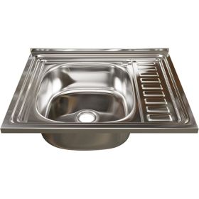 Мойка mixline 50х60х16 см, 0.4, левый выпуск 1 1/2 538190 (артикул 16615796) – фото 1