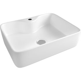 Раковина Teymi Helmi S 48 накладная с полочкой под смеситель, белая T50310 ЦБ-00266996 (артикул 26890586) – фото 1