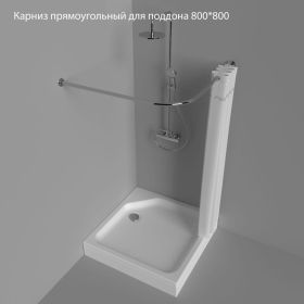 Прямоугольный карниз Triton для поддона 800x800 Щ0000052853 (артикул 26722250) – фото 1