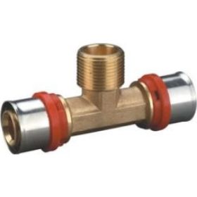 Тройник Rvc пресс 16x1/2ш х 16 02689 (артикул 27983402) – фото 1