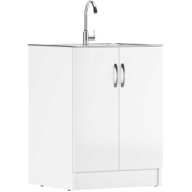 Тумба Домино под нержавеющую мойку 60x50 белый D6050BL (артикул 26861330) – фото 1