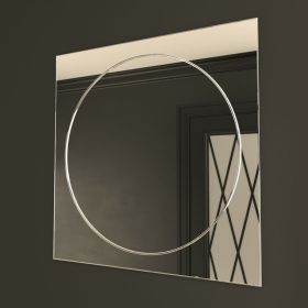 Зеркало MIXLINE "Пион" 500x500 ШВ гравировка 550043 (артикул 22808727) – фото 1