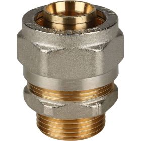 Переходник с наружной резьбой STOUT SFS-0001-003426 3/4x26 для металлопластиковых труб RG008S9DI9G9DN (артикул 25880513) – фото 1
