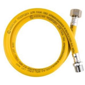 Подводка ПВХ для газа AQUALINE 1/2 вн-нар, 250 см 7076 (артикул 17362212) – фото 1