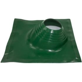 Кровельная угловая проходка Borge №2 (d=200-320, 525x525mm, RAL 6005 зеленый), силикон 01.215.05.05.01.000.6005 (артикул 25534629) – фото 1