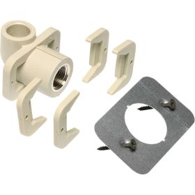 Колено WAVIN EKOPLASTIK настенное PP-R 20x1/2 РВ, для гипсокартона, EK SNKS020SXX (артикул 26568968) – фото 1