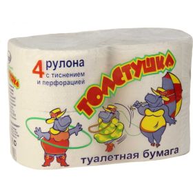 Туалетная бумага Lizzi ""Толстушка"" 2-слоя, 4 рулона 1-3936 (артикул 28054886) – фото 1