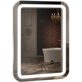 Зеркало MIXLINE ""Мальта-3"" 550х800 сенсорный выключатель, часы внешней настройки + подогрев 548625 (артикул 20612902) – фото 1