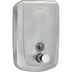 Дозатор для жидкого мыла Puff из нержавеющей стали 8715, хром, 1000 мл, с ключом 1402.139 (артикул 16087917) – фото 1