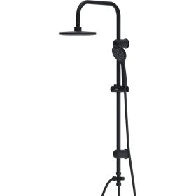 Душевая система с тропическим душем Dorff Comfort, ручной душ 1F, цвет черный D0708000BL (артикул 16126306) – фото 1