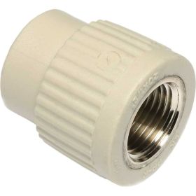 Муфта WAVIN EKOPLASTIK PP-R D20x1/2""РВ, EK SZI02020XX (артикул 26568302) – фото 1