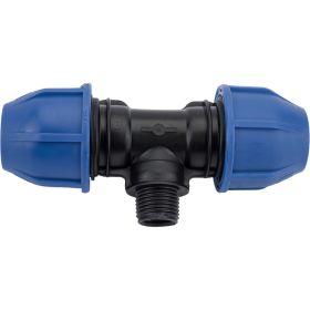 ПНД Тройник Rvc наружная резьба 25x1/2 UNIO/ 12596 (артикул 27989234) – фото 1