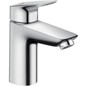 Однорычажный смеситель для раковины Hansgrohe Logis 100 с донным клапаном 71102000 00020242 (артикул 16472523) – фото 1