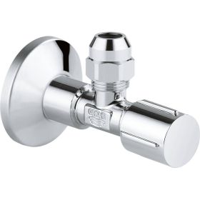 Угловой вентиль Grohe с металлической розеткой и уплотнительным кольцом, 1/2х3/8, 1 шт. 22039000 (артикул 16260330) – фото 1