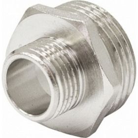 Переходной ниппель STI 1/2" х 3/8" никелированный D270-04983 (артикул 22002244) – фото 1