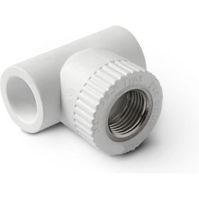 Комбинированный тройник PRO AQUA PP-R ВР белый 32 мм 1/2" PA24015b (артикул 15791786) – фото 1