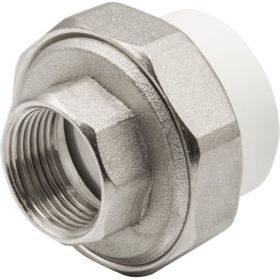 Комбинированная муфта VRT разъемная, внутренняя, 32х3/4"", EVER plast, белый 532441 (артикул 16531916) – фото 1
