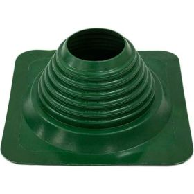 Кровельна?? прямая проходка Borge №4 (d=95-197, 275x275mm, RAL 6005 зеленый), силикон 01.235.03.03.01.000.6005 (артикул 25534515) – фото 1