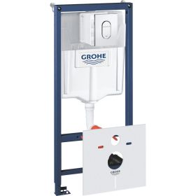 Система инсталляции для подвесного унитаза GROHE Rapid SL 4 в 1 в сборе, с кнопкой смыва Arena Cosmopolitan 38929000 (артикул 16047228) – фото 1