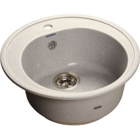 Композитная мойка GRANFEST Rondo GF-R510 508х505, круглая, серая 310 417513 (артикул 16486580) – фото 1