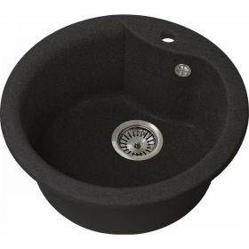 Кухонная мойка GreenStone цвет: черный GRS-08S-308 (артикул 17871097) – фото 1