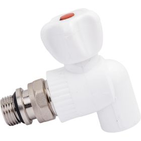 Кран для радиатора Rvc ППРС угловой 20x1/2 наружная резьба light 08465 (артикул 27985064) – фото 1