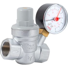Редуктор давления PROFACTOR мембранный, с манометром, 3/4"" PF PRV 254G (артикул 22467513) – фото 1