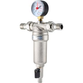 Фильтр промывной с манометром для горячей воды PROFACTOR 1/2" PF FS 239G (артикул 23382411) – фото 1