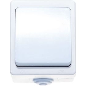 Одноклавишный выключатель IP-54, белый UNIVersal Аллегро 5563460 (артикул 15529259) – фото 1